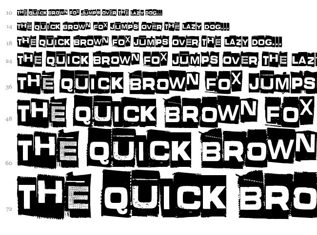 What is this - some kind of joke font waterfall